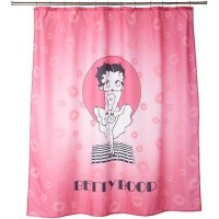 Betty Boop Shower Curtain Cool Breeze Design