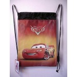 Cars Lightning Mcqueen Book Bag / Cinch Sack Red & Black #17