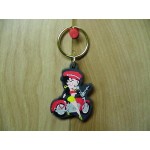 Betty Boop Key Chain / Zipper Pull Lot #40 Sitting On Motorcycle Design Two Pieces