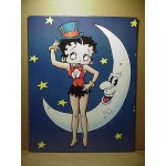 Betty Boop Post Card Moon Design 11x14 #02